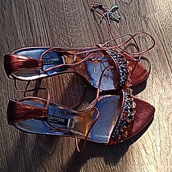 Heels Sergio Rossi color orange - Picture 3 of 4